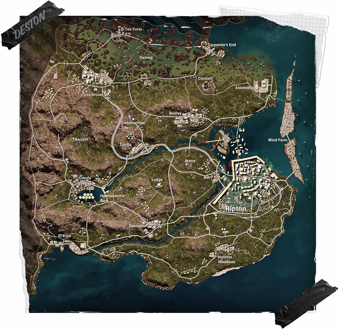 绝地求生PUBG新地图“帝斯顿” 7月13日正式上线-猫咪网络