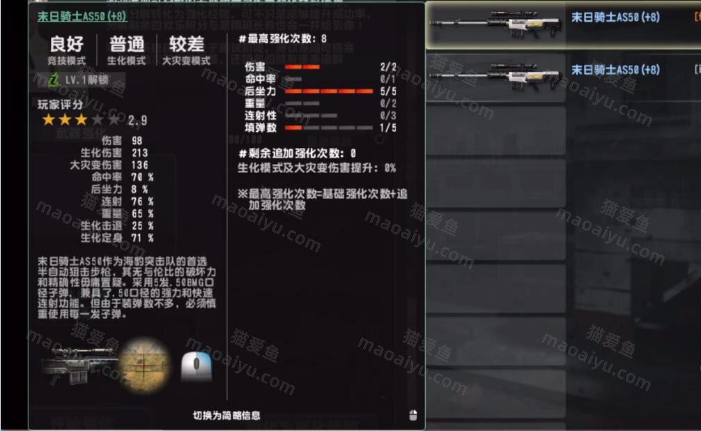 反恐精英CSOL末日骑士2伤害5后座1填弹实战评测-猫咪网络