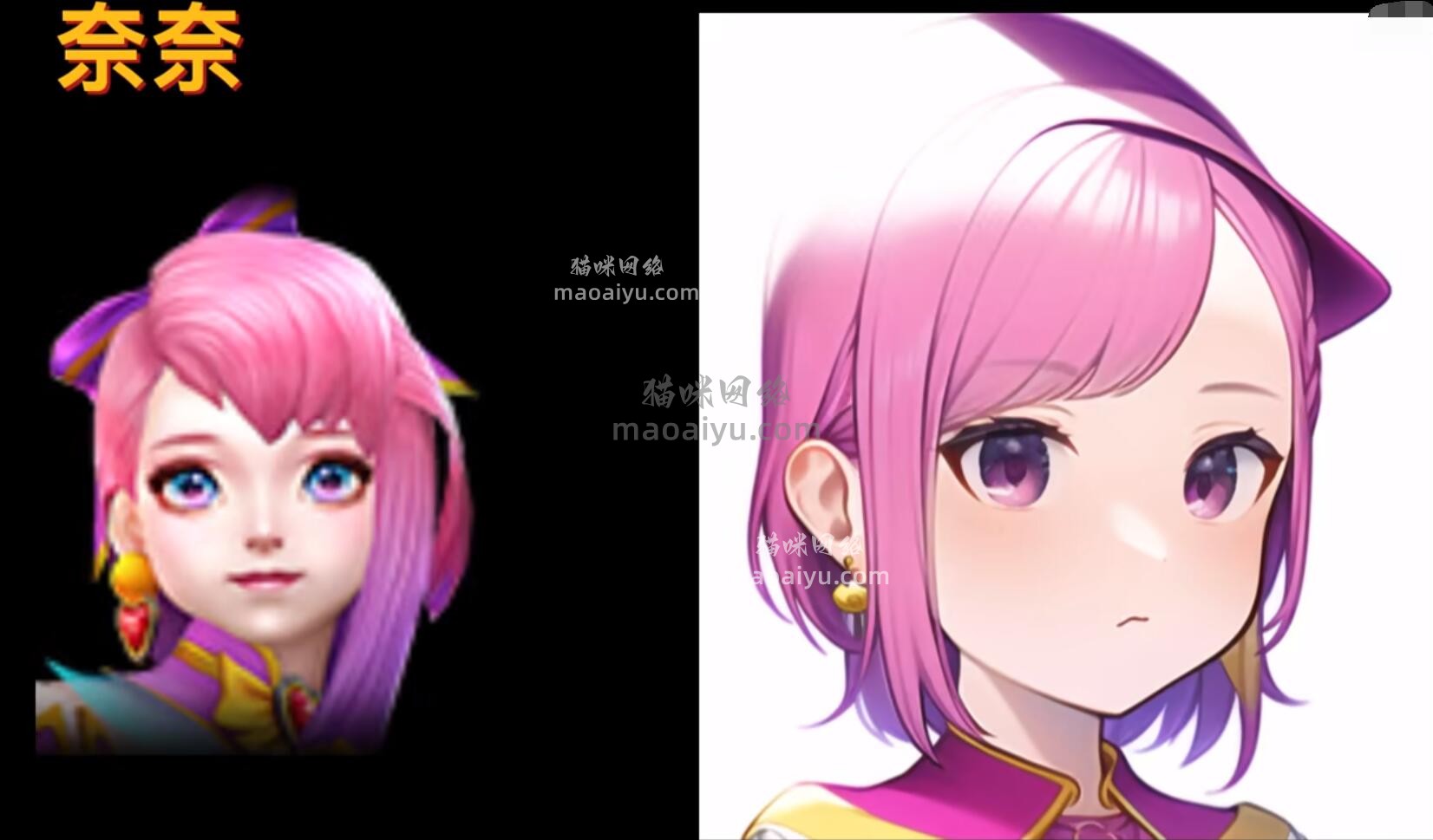 《CSOL》手绘游戏人物角色蜜桃奈奈-猫咪网络