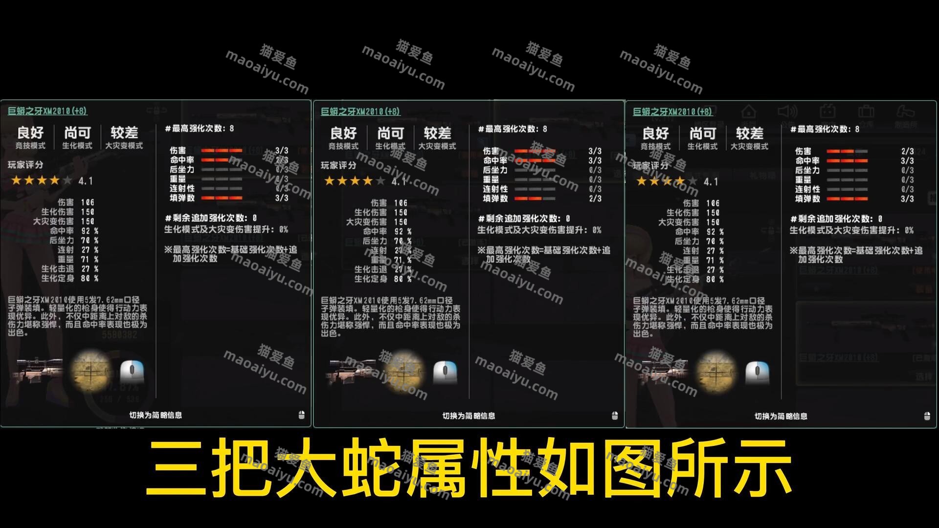 《CSOL》+8巨蟒之牙伤害数据以及属性评测-猫咪网络
