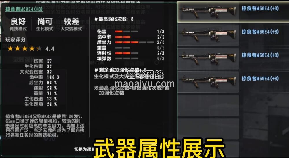 《CSOL》+8掠食者1伤害2命中3后座2连射属性评测-猫咪网络