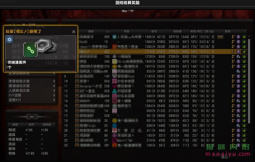 CSOL游戏结算奖励介绍说明-猫咪网络